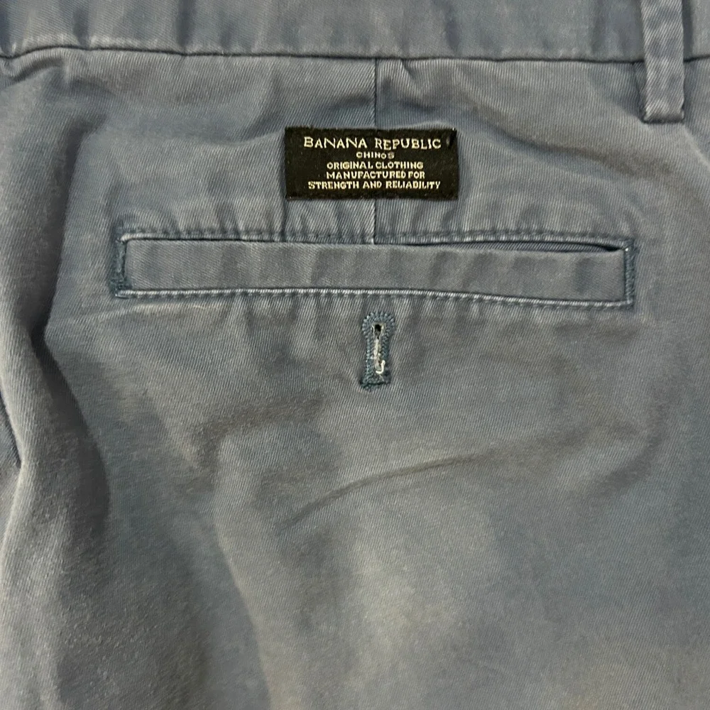 Banana Republic Mason Athletic Tapered Chino Pants Mens 34x32 Lush Blue 338337